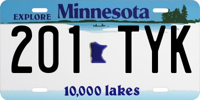 MN license plate 201TYK