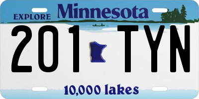 MN license plate 201TYN