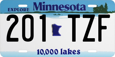MN license plate 201TZF