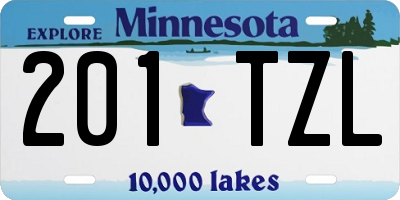 MN license plate 201TZL