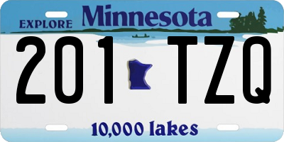MN license plate 201TZQ