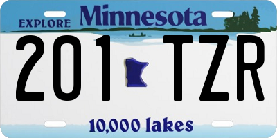 MN license plate 201TZR