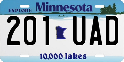 MN license plate 201UAD