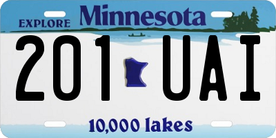 MN license plate 201UAI