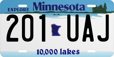 MN license plate 201UAJ