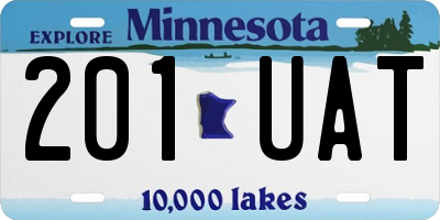 MN license plate 201UAT