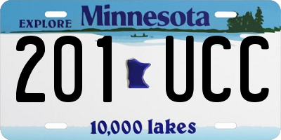 MN license plate 201UCC