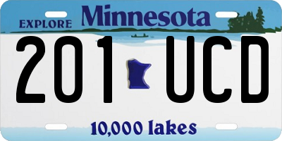 MN license plate 201UCD