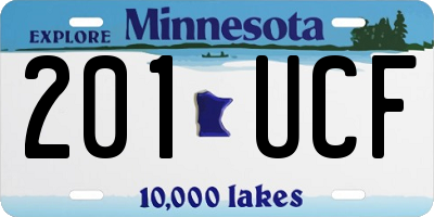 MN license plate 201UCF