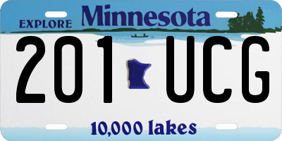 MN license plate 201UCG