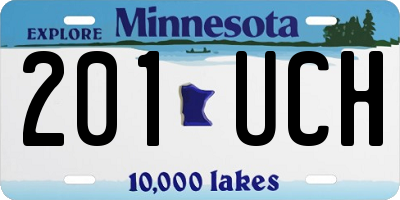 MN license plate 201UCH