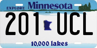 MN license plate 201UCL