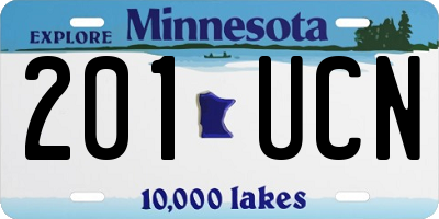 MN license plate 201UCN