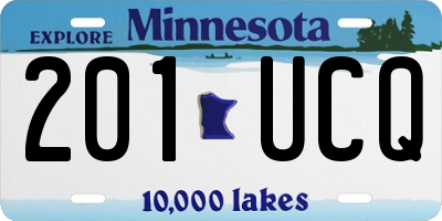 MN license plate 201UCQ