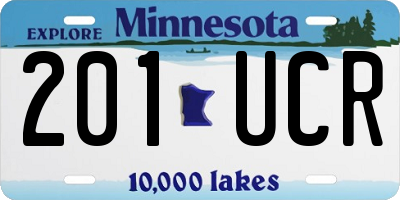 MN license plate 201UCR