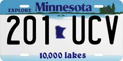 MN license plate 201UCV