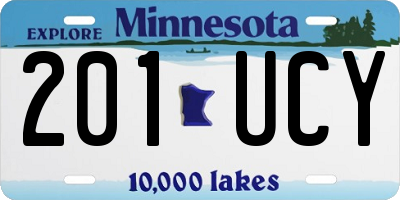 MN license plate 201UCY