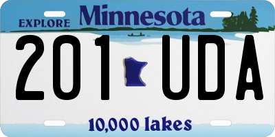 MN license plate 201UDA
