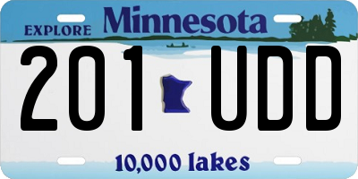 MN license plate 201UDD