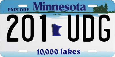 MN license plate 201UDG