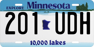 MN license plate 201UDH