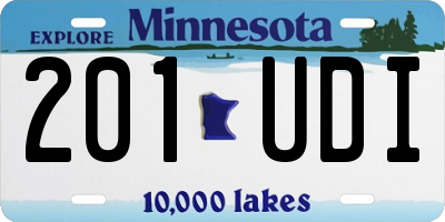 MN license plate 201UDI