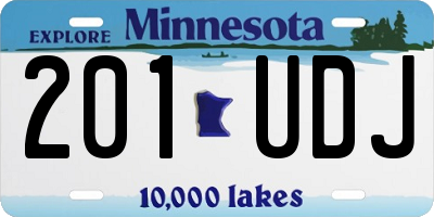 MN license plate 201UDJ