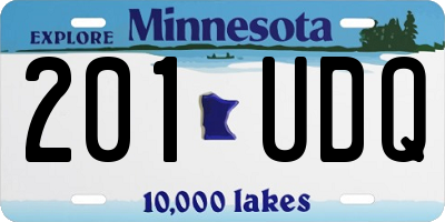 MN license plate 201UDQ