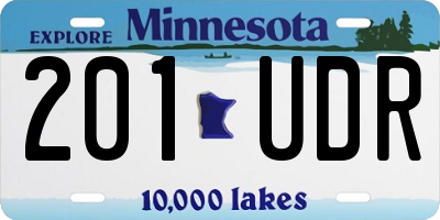 MN license plate 201UDR