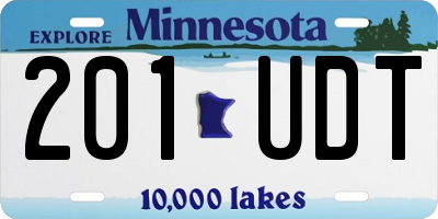 MN license plate 201UDT