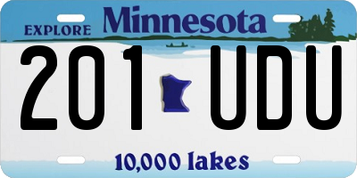 MN license plate 201UDU