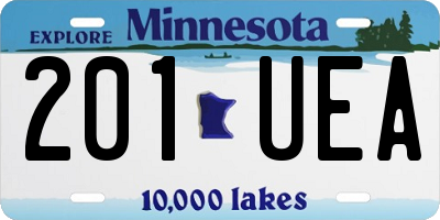 MN license plate 201UEA