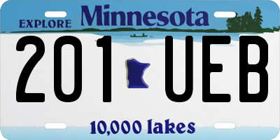 MN license plate 201UEB