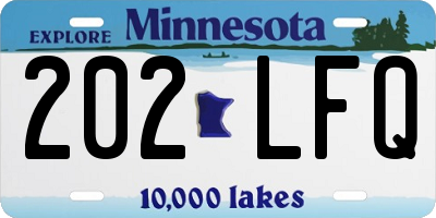 MN license plate 202LFQ
