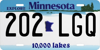 MN license plate 202LGQ