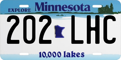 MN license plate 202LHC
