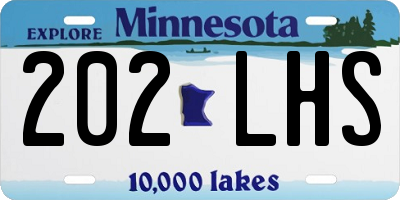 MN license plate 202LHS