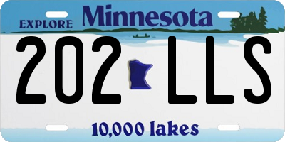 MN license plate 202LLS