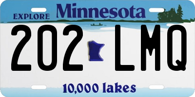 MN license plate 202LMQ