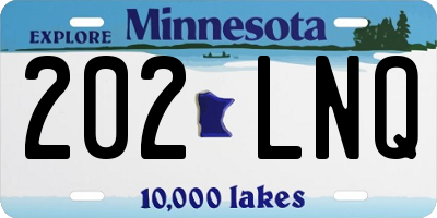 MN license plate 202LNQ
