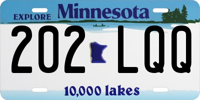MN license plate 202LQQ