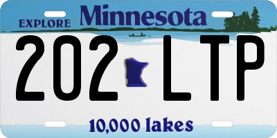 MN license plate 202LTP
