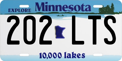 MN license plate 202LTS