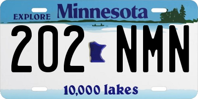 MN license plate 202NMN