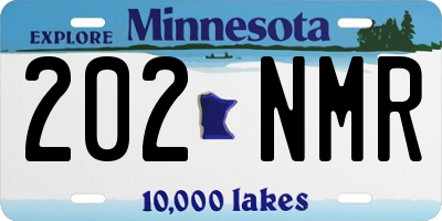 MN license plate 202NMR