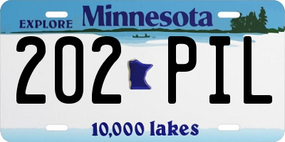 MN license plate 202PIL