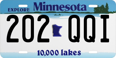 MN license plate 202QQI