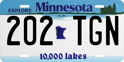MN license plate 202TGN
