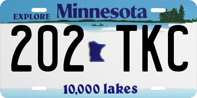 MN license plate 202TKC