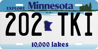 MN license plate 202TKI